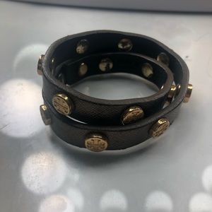 Tory Burch bronze wrap bracelet
